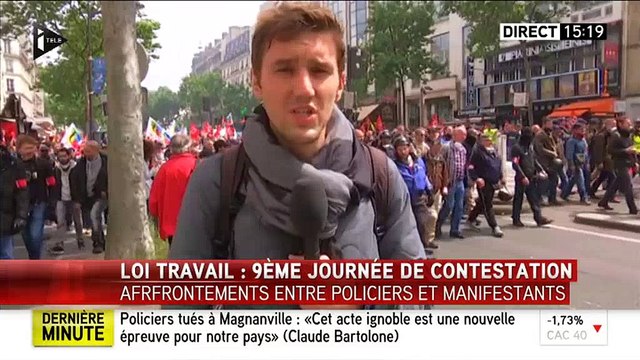 EN DIRECT - Loi travail: Plusieurs centaines de personnes cagoulées ont infiltré le cortège à Paris - Au moins deux bles