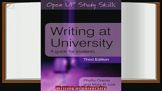 read here  Writing at University