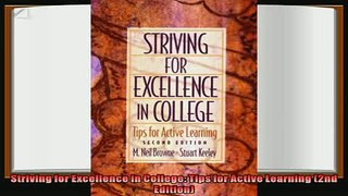 read now  Striving for Excellence in College Tips for Active Learning 2nd Edition