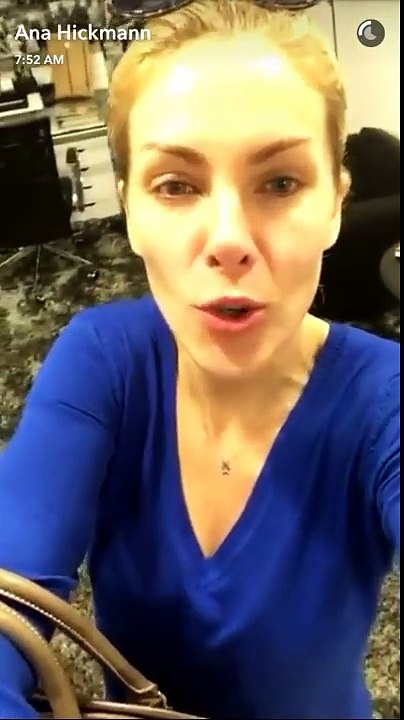 Ana Hickman de volta ao Snapchat