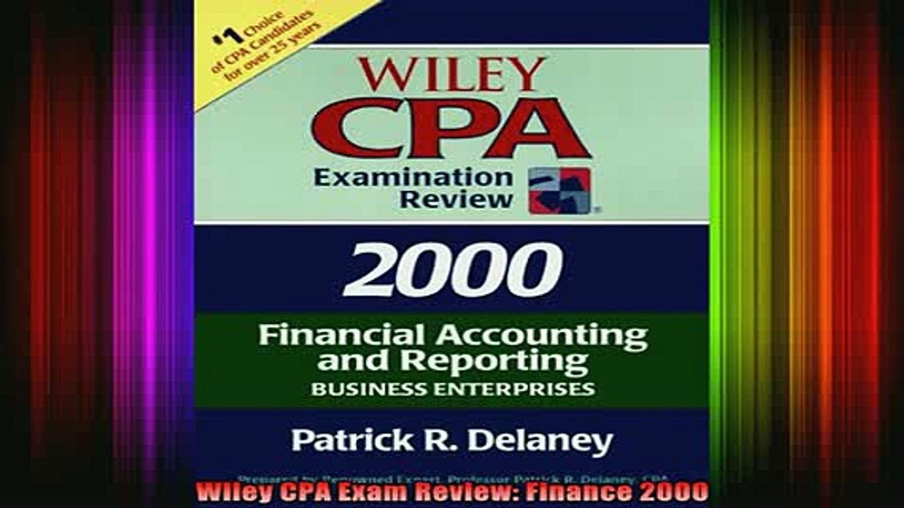 READ book  Wiley CPA Exam Review Finance 2000 Full EBook