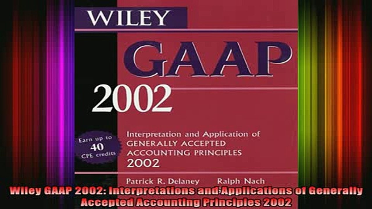 READ book  Wiley GAAP 2002 Interpretations and Applications of Generally Accepted Accounting Full EBook