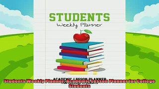 best book  Students Weekly Planner Academic Lesson Planner for College Students