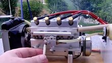 Modellmotor 4 Zylinder mit 20ccm