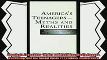favorite   Americas TeenagersMyths and Realities Media Images Schooling and the Social Costs of