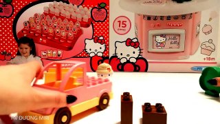 Đồ chơi trẻ em | Bộ đồ chơi mèo Kitty chở voi và đồ