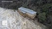 Drone footage shows devastating floods in Tasmania