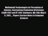 [PDF] Multimodal Technologies for Perception of Humans: International Evaluation Workshops