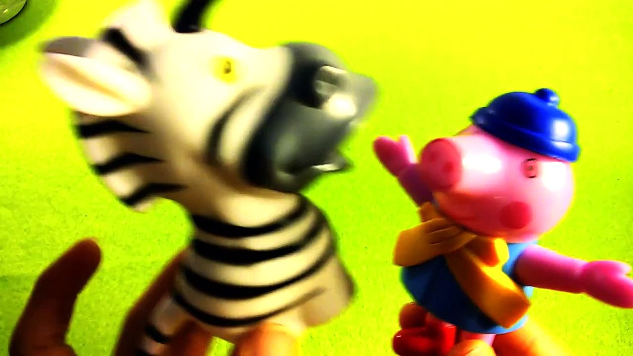 Свинка Пеппа и Зебра мультик из игрушек Новое Peppa pig