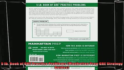 best book  5 lb Book of GRE Practice Problems Manhattan Prep GRE Strategy Guides