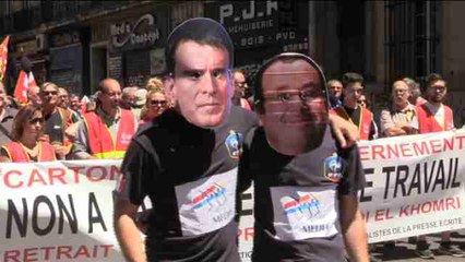 Jornada de manifestación en Marsella contra la reforma laboral del Gobierno francés