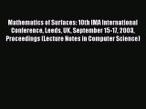 [PDF] Mathematics of Surfaces: 10th IMA International Conference Leeds UK September 15-17 2003