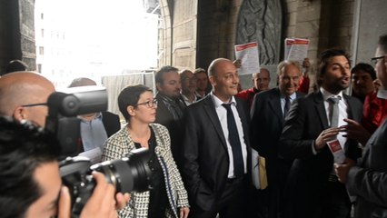 La CGSP manifeste contre le MR à Mons