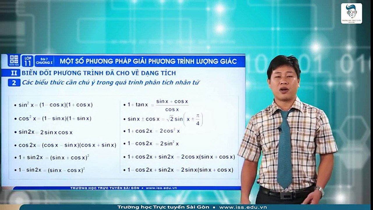 [Đại số và giải tích 11] Bài 7- Một số phương pháp giải phương trình lượng giác (Phần 2)