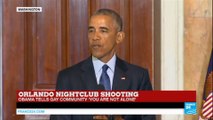 Orlando nightclub shooting: Obama tells gay community 'you are not alone'