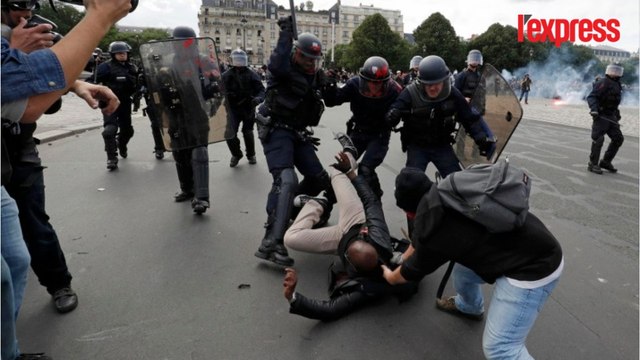 Loi Travail: violents affrontements dans le cortège parisien