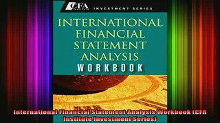 DOWNLOAD FREE Ebooks  International Financial Statement Analysis Workbook CFA Institute Investment Series Full EBook
