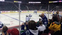 Vancouver Canucks Vs Calgary Flames Warm up Feburary 19 2016