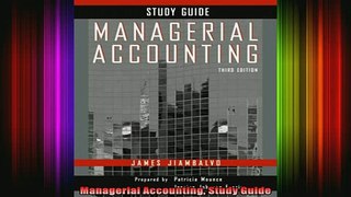 DOWNLOAD FREE Ebooks  Managerial Accounting Study Guide Full EBook