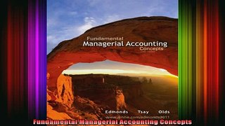 READ book  Fundamental Managerial Accounting Concepts Full Free