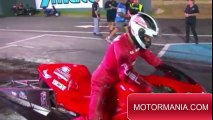 AMAZING  MOTORCYCLE RACE ON FOOT