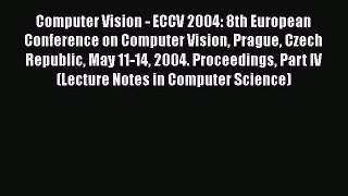 [PDF] Computer Vision - ECCV 2004: 8th European Conference on Computer Vision Prague Czech