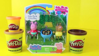 Peppa Pig BBQ Time Play Doh Hamburgers Pedro Pony and Peppa Pig Peek N Surprise Dough Cheeseburgers