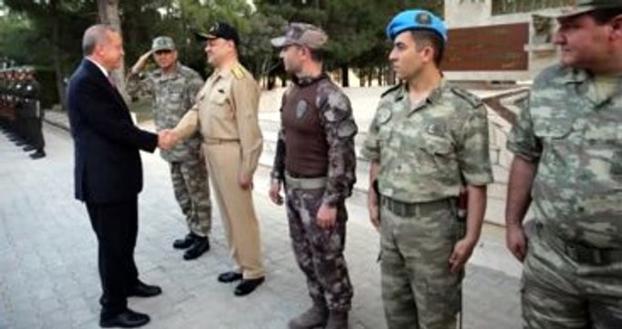 Cumhurbaşkanı Erdoğan, Genelkurmay Başkanı ve Kuvvet Komutanları Mardin'de