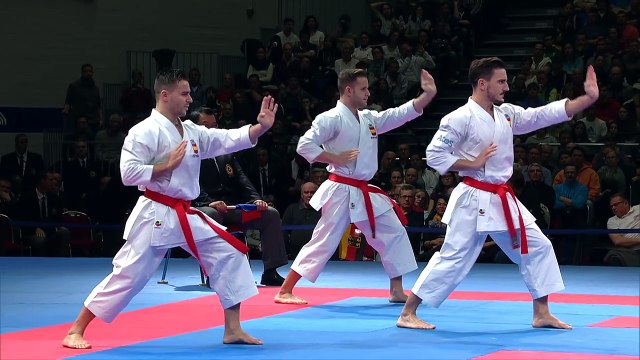 Final Male Team Kata SPAIN. 2014 World Karate Championships