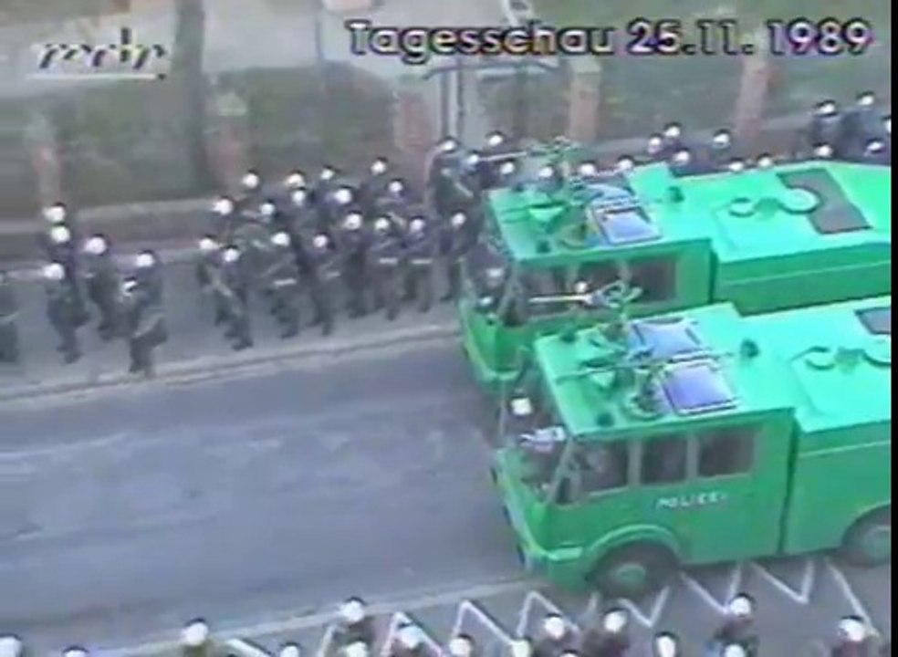 Anarchist Riots in the University Town of Goettingen/West Germany in the Autumn of 1989