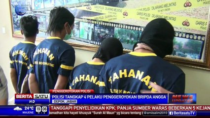 4 Pengeroyok Polisi Diringkus Polresta Depok