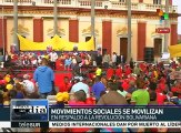 Sector educativo se moviliza en respaldo a la Revolución Bolivariana