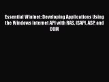 [PDF] Essential Winlnet: Developing Applications Using the Windows Internet API with RAS ISAPI
