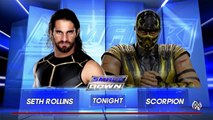 WWE Universe in WWE 2k16 part 4: Rivalry Match-Seth Rollins vs. Scorpion