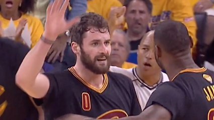 LeBron James Leaves Kevin Love Hanging, Yells at Him Instead