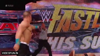 John Cena Vs Rusev WWE Raw 2016