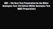 Read Book MAT -- The Best Test Preparation for the Miller Analogies Test: 5th Edition (Miller