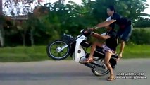DEATHDEFYING MOPED STUNTS by Two Crazy Talented Riders