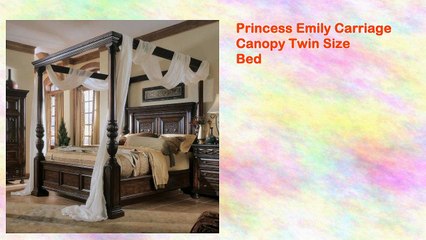 Princess Emily Carriage Canopy Twin Size Bed