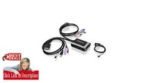 IOGEAR GCS932UB 2-Port USB Cable KVM Switch with Audio and Mic.