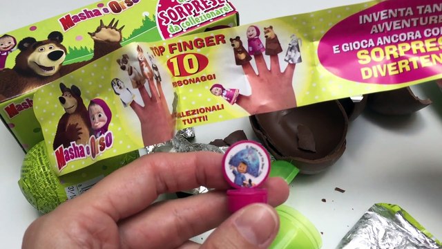 Masha and The Bear Surprise Eggs Маша и Медведь сюрприз яйца Masha i Medved Masha y El Oso