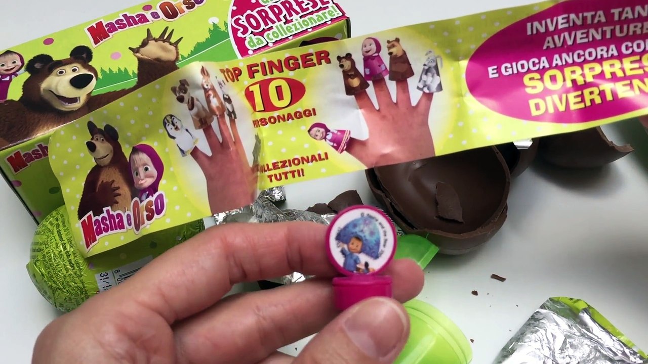 Masha and The Bear Surprise Eggs Маша и Медведь сюрприз яйца Masha i Medved Masha y El Oso