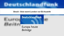 Brexit - Oslo warnt London vor EU-Austritt 06.2016