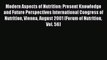 Read Modern Aspects of Nutrition: Present Knowledge and Future Perspectives International Congress