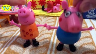 Peppa pig is pregnant toys has a baby Visiting hospital Play doh свинка пеппа give a birth