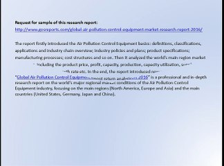 Global Air Pollution Control Equipment Market Research Report 2016