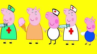 George Crying broke his hand Doctors Peppa Pig Finger Family Nursery Rhymes new episode Parody
