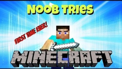 Minecraft - Lets Play: Noob Tries Minecraft! Chased by Skeletons! ZOMBIES!