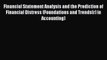 [PDF] Financial Statement Analysis and the Prediction of Financial Distress (Foundations and