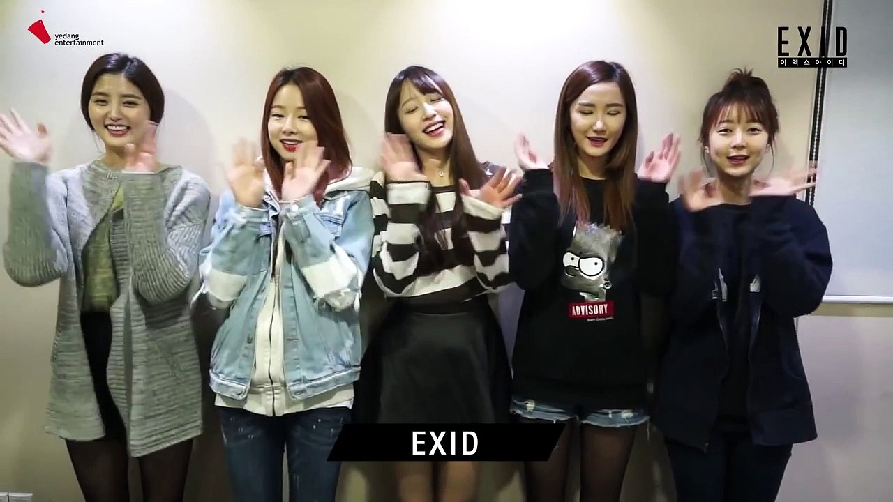 141106 EXID(이엑스아이디) - Cheering Message for the 2015 Public Exam
